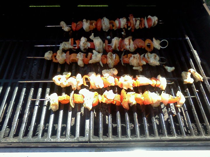 Grilled Chicken Shish Kabob!