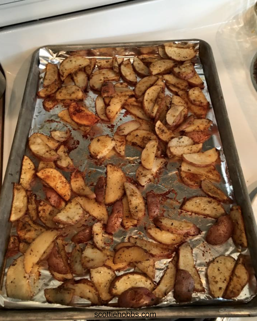 ROASTED GARLIC POTATOES