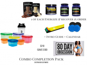 80 day obsession packs, combo completion pack 
