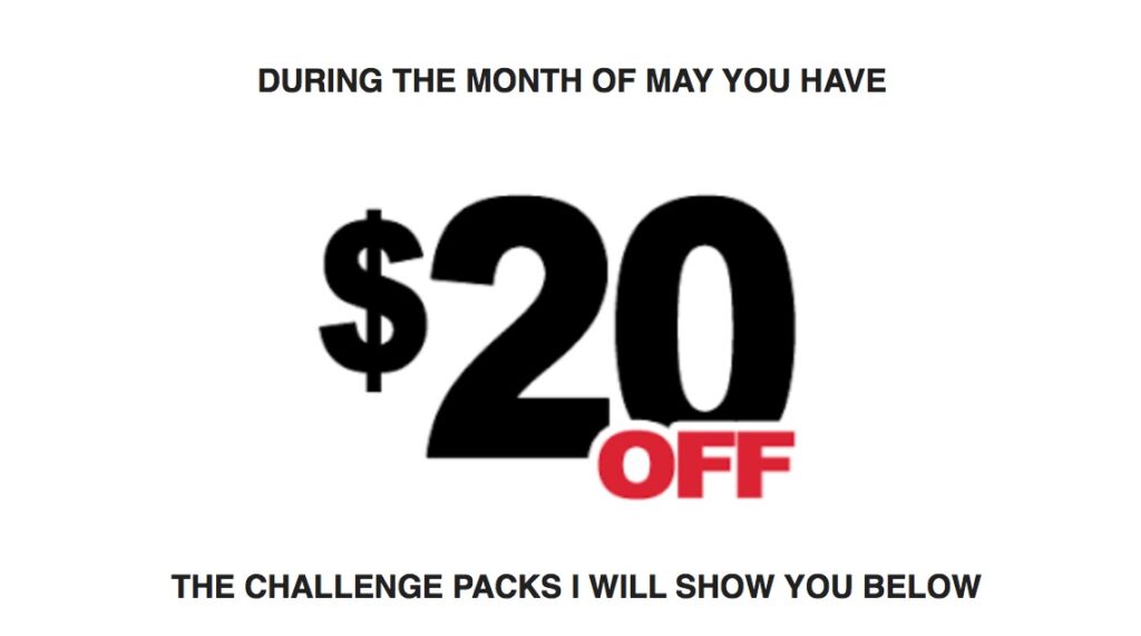 beachbody challenge packs, beachbody challenge pack sale, may challenge pack promotion 